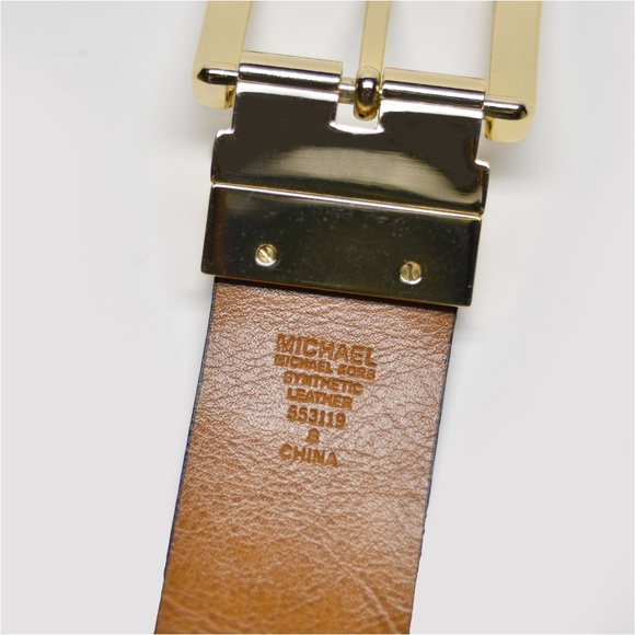 MICHAEL Michael Kors Synthetic Leather Monogram Belt - Picture 6 of 9